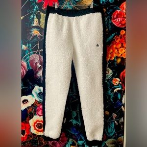MOOSE KNUCKLE HAZEN JOGGER -WOMEN 155-IVORY SIZE M 6/8 SHERPA -